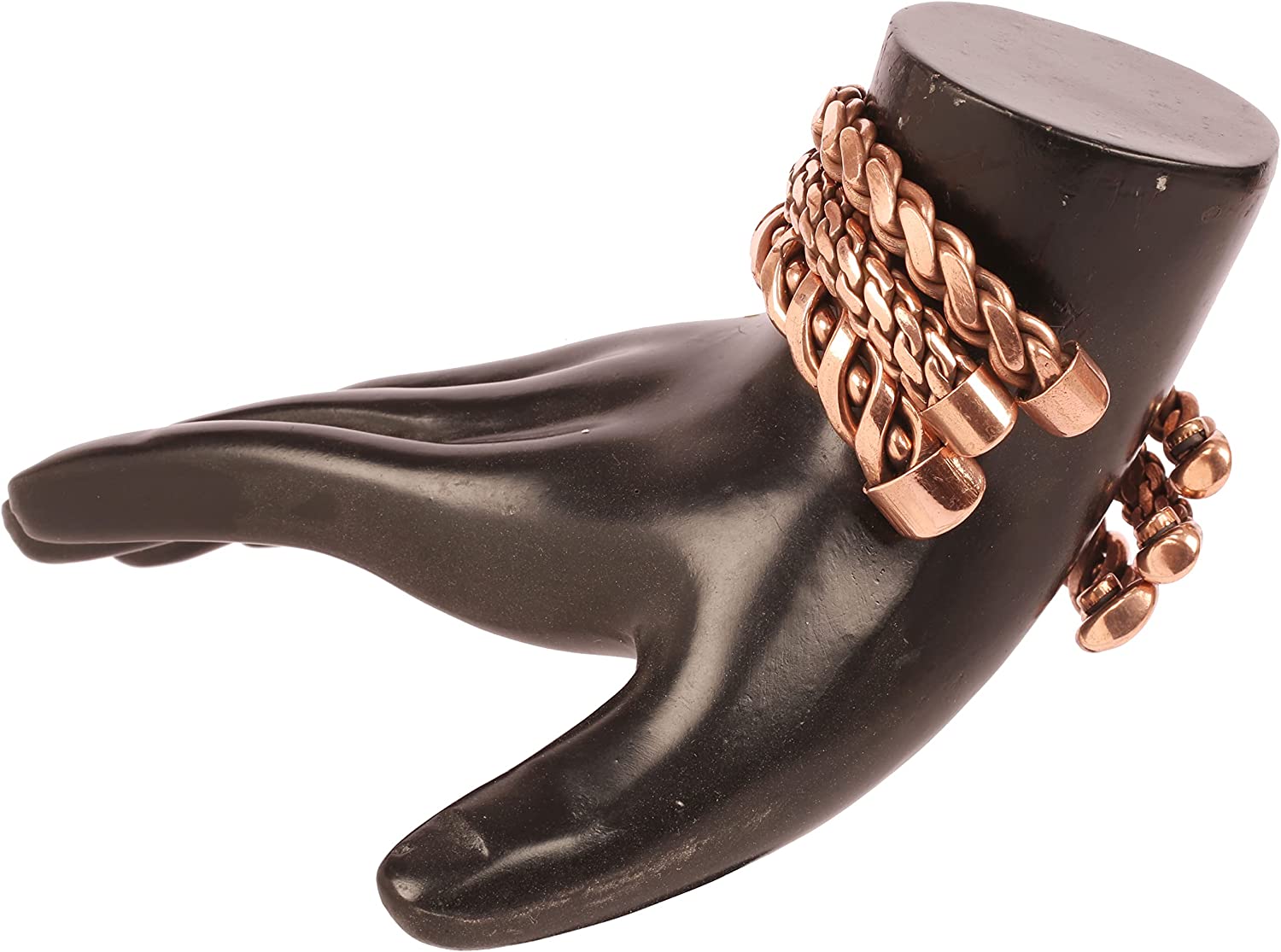 Touchstone Indian Hand Crafted Healing Copper Bracelet Chakra Jewelry Cuff Gift Women Men. - Image 7